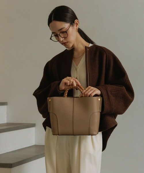 ROPE' / ロペ ハンドバッグ | 【E'POR】BAMBOO BAG Medium【超軽量】【25AW】 | 詳細10