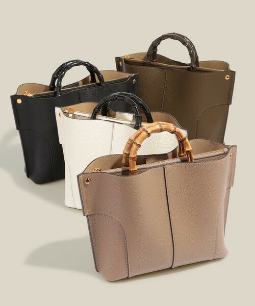ROPE' / ロペ ハンドバッグ | 【E'POR】BAMBOO BAG Medium【超軽量】 | 詳細21