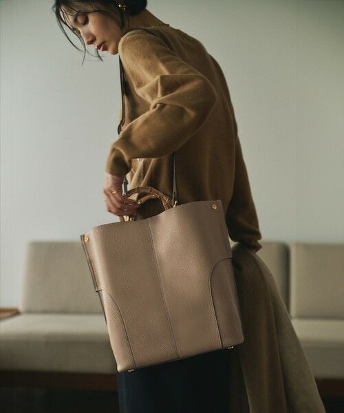 ROPE' / ロペ トートバッグ | 【E'POR】BAMBOO BAG Large【通勤】【A4対応】【25AW】 | 詳細13