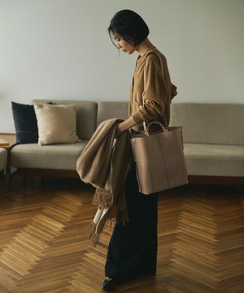 ROPE' / ロペ トートバッグ | 【E'POR】BAMBOO BAG Large【通勤】【A4対応】【25AW】 | 詳細14