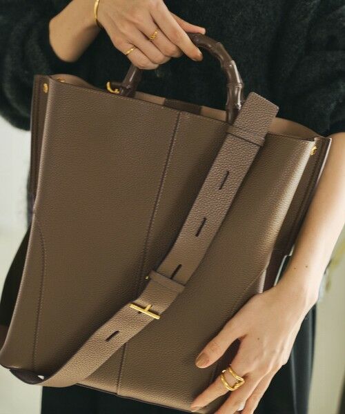 ROPE' / ロペ トートバッグ | 【E'POR】BAMBOO BAG Large【通勤】【A4対応】【25AW】 | 詳細20