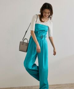 ROPE' / ロペ サロペット・オールインワン | コットンサテンオールインワン/洗える