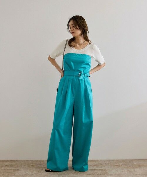 ROPE' / ロペ サロペット・オールインワン | コットンサテンオールインワン/洗える | 詳細8