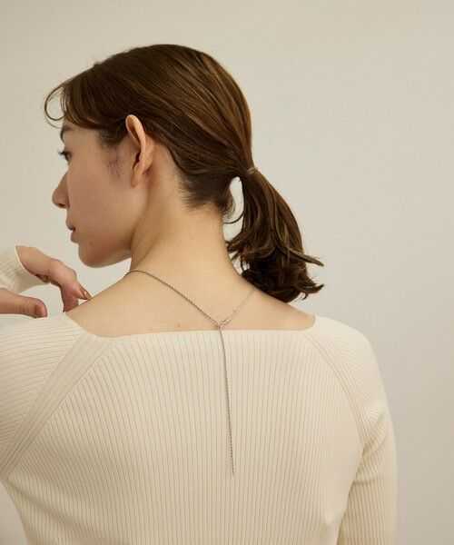 ROPE'/ロペ ロープチェーンラリエット シルバー(93) F ROPE'/ロペ ロープチェーンラリエット シルバー(93) F
