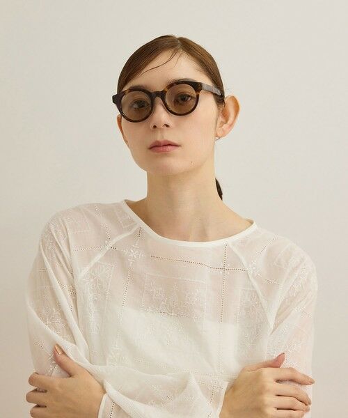 ROPE' / ロペ サングラス・メガネ | ボストンフレームUVカットグラス/ケースセット（ブラウン(20)）