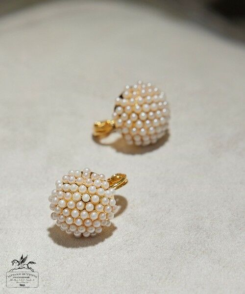 ROPE' / ロペ ピアス・イヤリング | 【MITAKE BUTTON(ミタケボタン)】モチーフイヤリング（オフホワイト(15)）