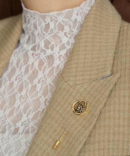 ROPE' / ロペ ブローチ・コサージュ | 【MITAKE BUTTON(ミタケボタン)】ロングピンブローチ | 詳細1