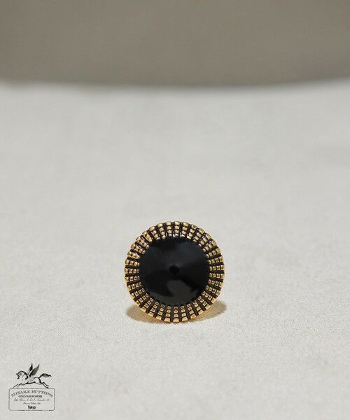 ROPE' / ロペ ブローチ・コサージュ | 【MITAKE BUTTON(ミタケボタン)】ピンブローチ（ブラック系(02)）