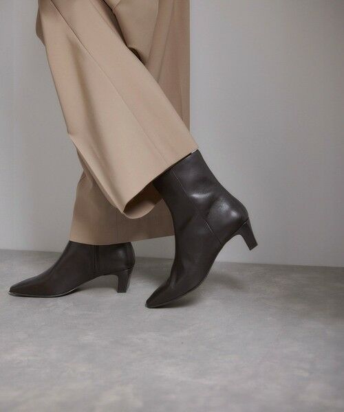 ROPE'/ロペ イタリアンレザーショートブーツ ブラウン(20) 36.5 ROPE'/ロペ イタリアンレザーショートブーツ ブラウン(20) 36.5