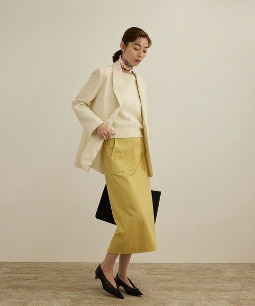 ROPE' / ロペ ミニ・ひざ丈スカート | 【J'aDoRe・店舗限定】キュプラストレッチポケット付きタイトスカート/洗える | 詳細4