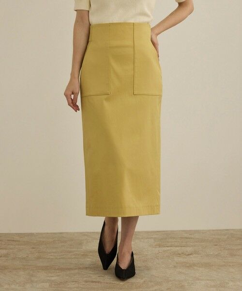 ROPE' / ロペ ミニ・ひざ丈スカート | 【J'aDoRe・店舗限定】キュプラストレッチポケット付きタイトスカート/洗える | 詳細9