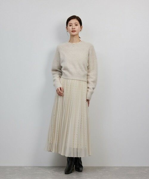 ROPE' / ロペ ロング・マキシ丈スカート | スクエアドットプリントププリーツスカート | 詳細15