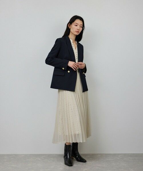 ROPE' / ロペ ロング・マキシ丈スカート | スクエアドットプリントププリーツスカート | 詳細16