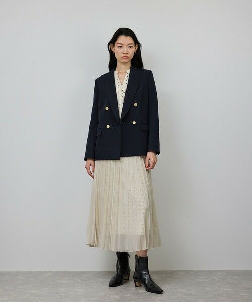 ROPE' / ロペ ロング・マキシ丈スカート | スクエアドットプリントププリーツスカート | 詳細5