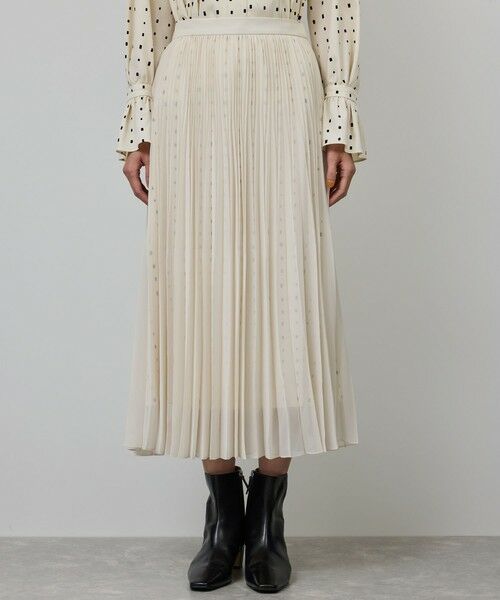 ROPE' / ロペ ロング・マキシ丈スカート | スクエアドットプリントププリーツスカート | 詳細7