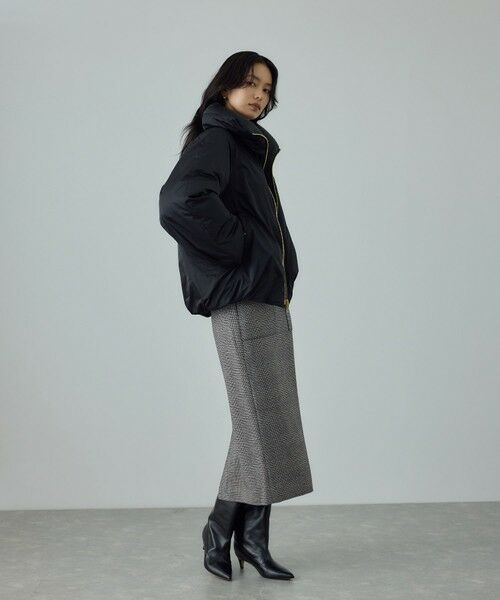 ROPE' / ロペ ロング・マキシ丈スカート | [美人スカート]ウールレーヨンポケット付きタイトスカート(ヘリンボーン/グレンチェック)/セットアップ対応 | 詳細19