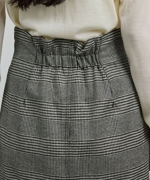 ROPE' / ロペ ロング・マキシ丈スカート | [美人スカート]ウールレーヨンポケット付きタイトスカート(ヘリンボーン/グレンチェック)/セットアップ対応 | 詳細26