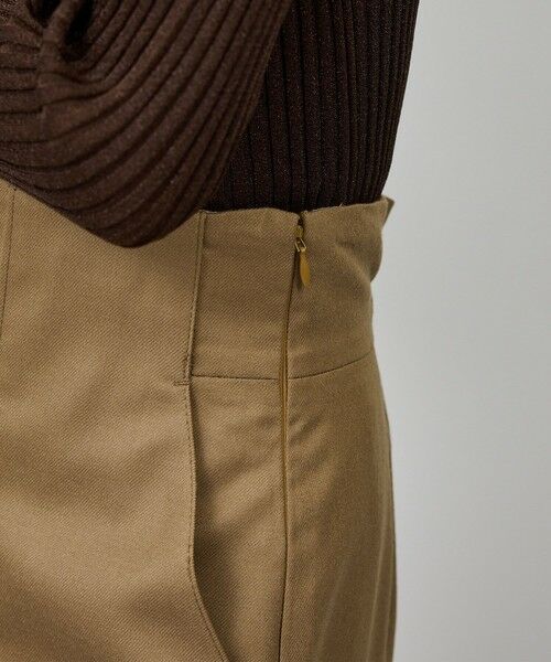 ROPE' / ロペ ロング・マキシ丈スカート | [美人スカート]ウールレーヨンポケット付きタイトスカート(無地)/イージーケア・セットアップ対応 | 詳細14