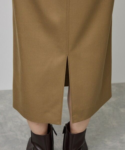 ROPE' / ロペ ロング・マキシ丈スカート | [美人スカート]ウールレーヨンポケット付きタイトスカート(無地)/イージーケア・セットアップ対応 | 詳細15