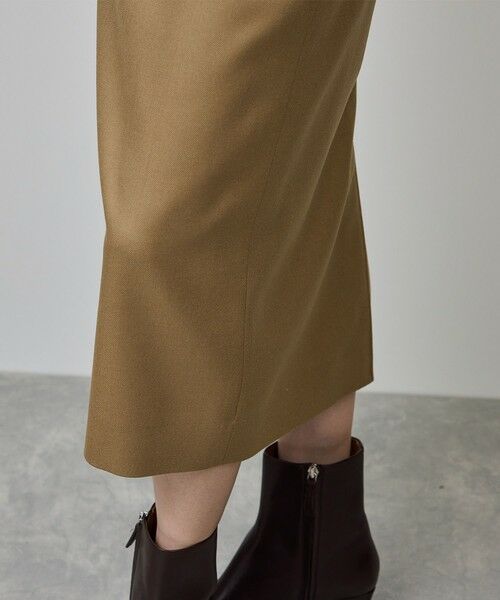 ROPE' / ロペ ロング・マキシ丈スカート | [美人スカート]ウールレーヨンポケット付きタイトスカート(無地)/イージーケア・セットアップ対応 | 詳細16