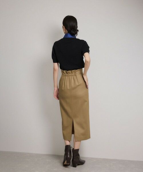 ROPE' / ロペ ロング・マキシ丈スカート | [美人スカート]ウールレーヨンポケット付きタイトスカート(無地)/イージーケア・セットアップ対応 | 詳細7