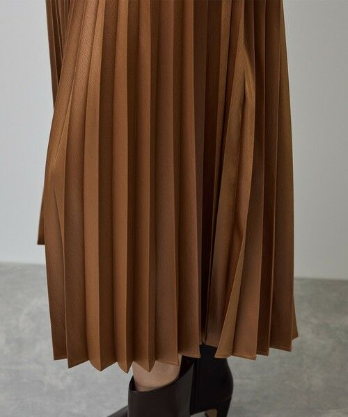 ROPE' / ロペ ロング・マキシ丈スカート | シャイニープリーツスカート/イージーケア | 詳細14