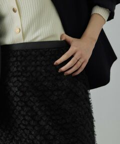 ROPE' / ロペ ミニ・ひざ丈スカート | カットジャガードIラインタイトスカート/イージーケア