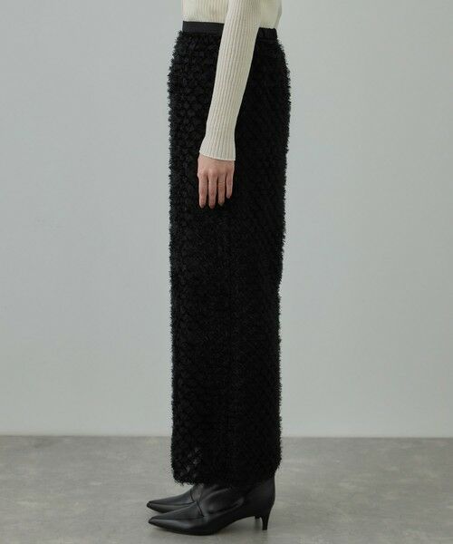 ROPE' / ロペ ミニ・ひざ丈スカート | カットジャガードIラインタイトスカート/イージーケア | 詳細13