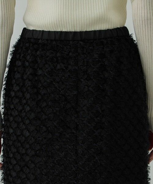 ROPE' / ロペ ミニ・ひざ丈スカート | カットジャガードIラインタイトスカート/イージーケア | 詳細15