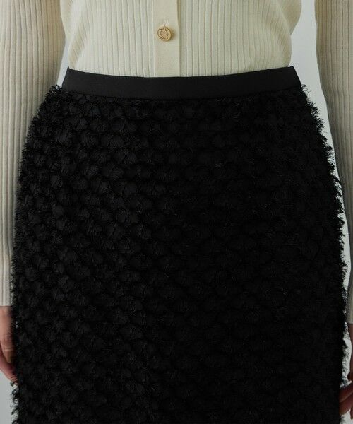 ROPE' / ロペ ミニ・ひざ丈スカート | カットジャガードIラインタイトスカート/イージーケア | 詳細16
