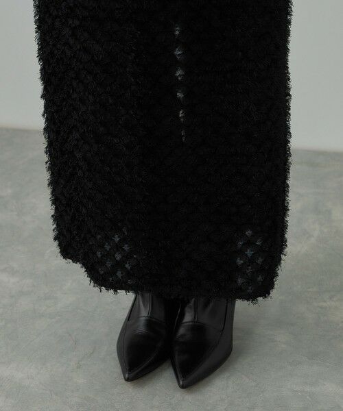 ROPE' / ロペ ミニ・ひざ丈スカート | カットジャガードIラインタイトスカート/イージーケア | 詳細19