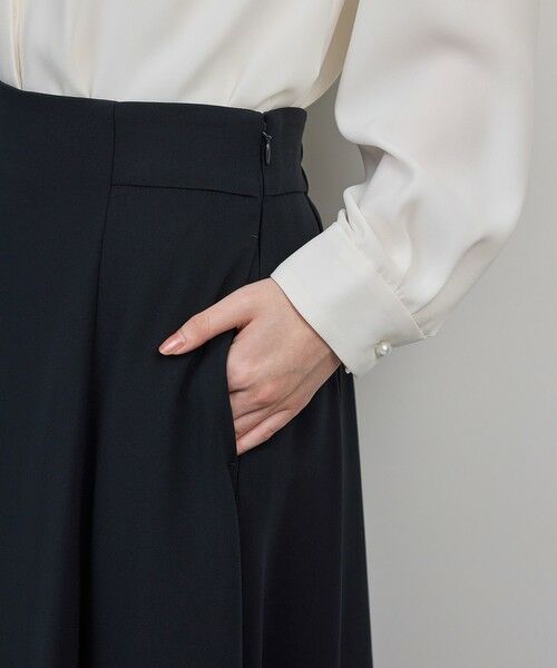 ROPE' / ロペ ロング・マキシ丈スカート | トリアセダブルクロス ハイウエストフレアスカート/イージーケア・セットアップ対応・25AW | 詳細14