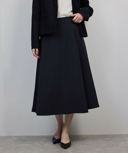 ROPE' / ロペ ロング・マキシ丈スカート | トリアセダブルクロス ハイウエストフレアスカート/イージーケア・セットアップ対応・25AW | 詳細4