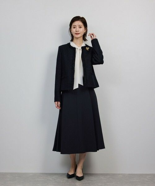 ROPE' / ロペ ロング・マキシ丈スカート | トリアセダブルクロス ハイウエストフレアスカート/イージーケア・セットアップ対応・25AW | 詳細7