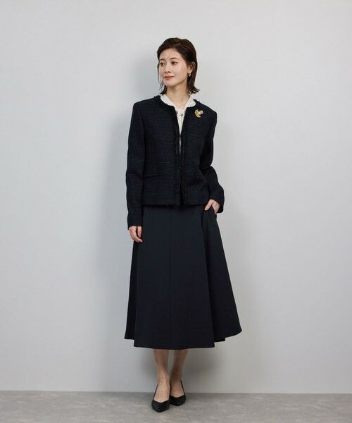 ROPE' / ロペ ロング・マキシ丈スカート | トリアセダブルクロス ハイウエストフレアスカート/イージーケア・セットアップ対応・25AW | 詳細8