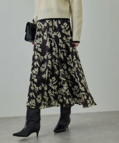 ROPE' / ロペ ミニ・ひざ丈スカート | フラワープリントマーメイドスカート