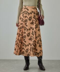 ROPE' / ロペ ミニ・ひざ丈スカート | フラワープリントマーメイドスカート