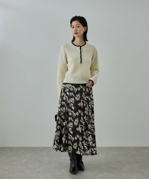 ROPE' / ロペ ミニ・ひざ丈スカート | フラワープリントマーメイドスカート | 詳細3