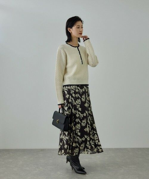 ROPE' / ロペ ミニ・ひざ丈スカート | フラワープリントマーメイドスカート | 詳細4