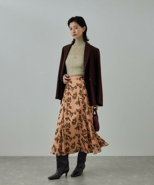 ROPE' / ロペ ミニ・ひざ丈スカート | フラワープリントマーメイドスカート | 詳細6