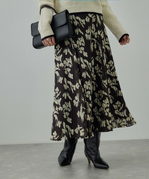 ROPE' / ロペ ミニ・ひざ丈スカート | フラワープリントマーメイドスカート | 詳細7