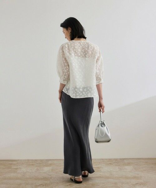 ROPE' / ロペ ロング・マキシ丈スカート | 【WEB・一部店舗限定】フィブリルサテンマーメイドスカート【セットアップ対応】/洗える | 詳細12