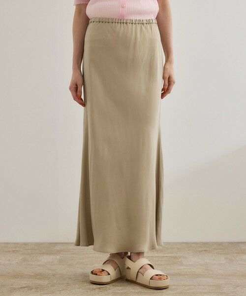 ROPE' / ロペ ロング・マキシ丈スカート | 【WEB・一部店舗限定】フィブリルサテンマーメイドスカート【セットアップ対応】/洗える | 詳細15