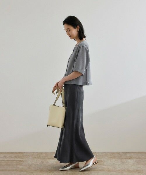 ROPE' / ロペ ロング・マキシ丈スカート | 【WEB・一部店舗限定】フィブリルサテンマーメイドスカート【セットアップ対応】/洗える | 詳細7
