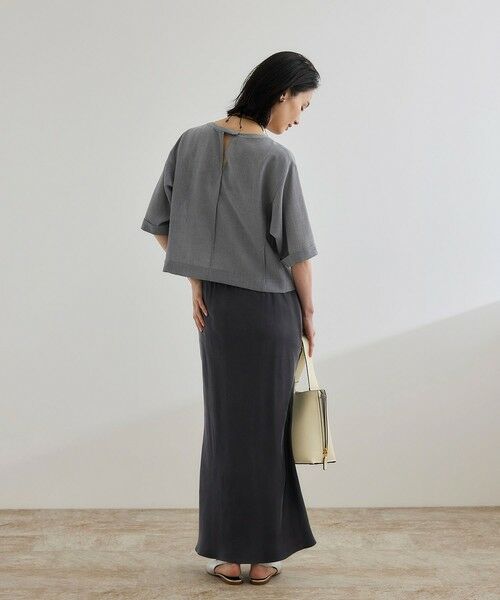 ROPE' / ロペ ロング・マキシ丈スカート | 【WEB・一部店舗限定】フィブリルサテンマーメイドスカート【セットアップ対応】/洗える | 詳細8