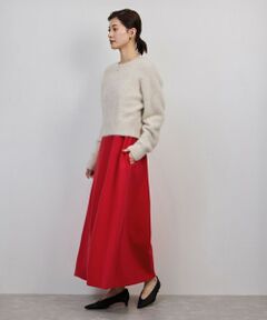 ROPE' / ロペ ロング・マキシ丈ワンピース | シルクコットン総針Aラインワンピース/イージーケア