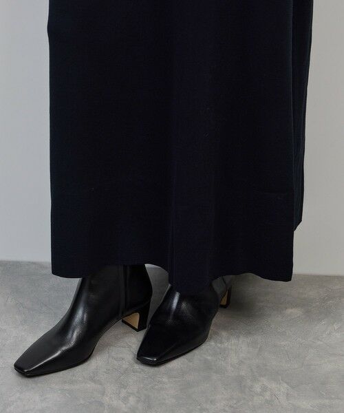 ROPE' / ロペ ロング・マキシ丈ワンピース | シルクコットン総針Aラインワンピース/イージーケア | 詳細11