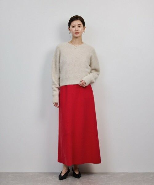 ROPE' / ロペ ロング・マキシ丈ワンピース | シルクコットン総針Aラインワンピース/イージーケア | 詳細16