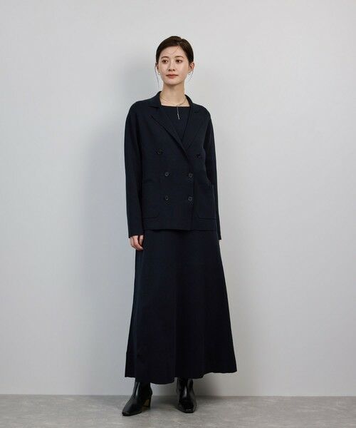 ROPE' / ロペ ロング・マキシ丈ワンピース | シルクコットン総針Aラインワンピース/イージーケア | 詳細4