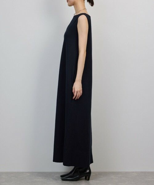 ROPE' / ロペ ロング・マキシ丈ワンピース | シルクコットン総針Aラインワンピース/イージーケア | 詳細6
